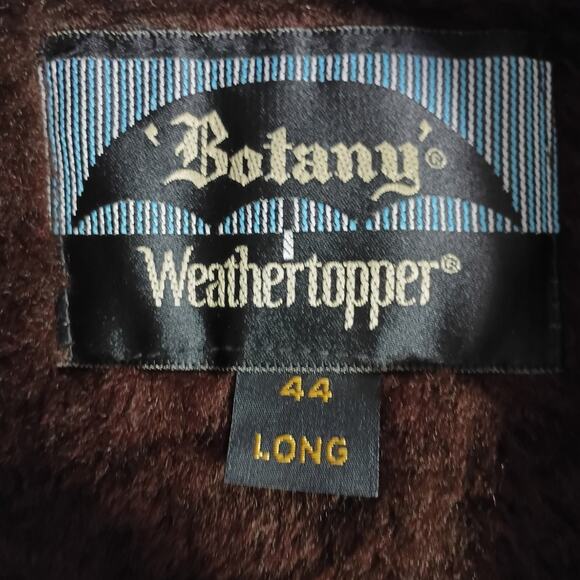 Vintage Botany Weathertopper Trench Coat 44L USA Removable Liner Classic Mens - Picture 7 of 14
